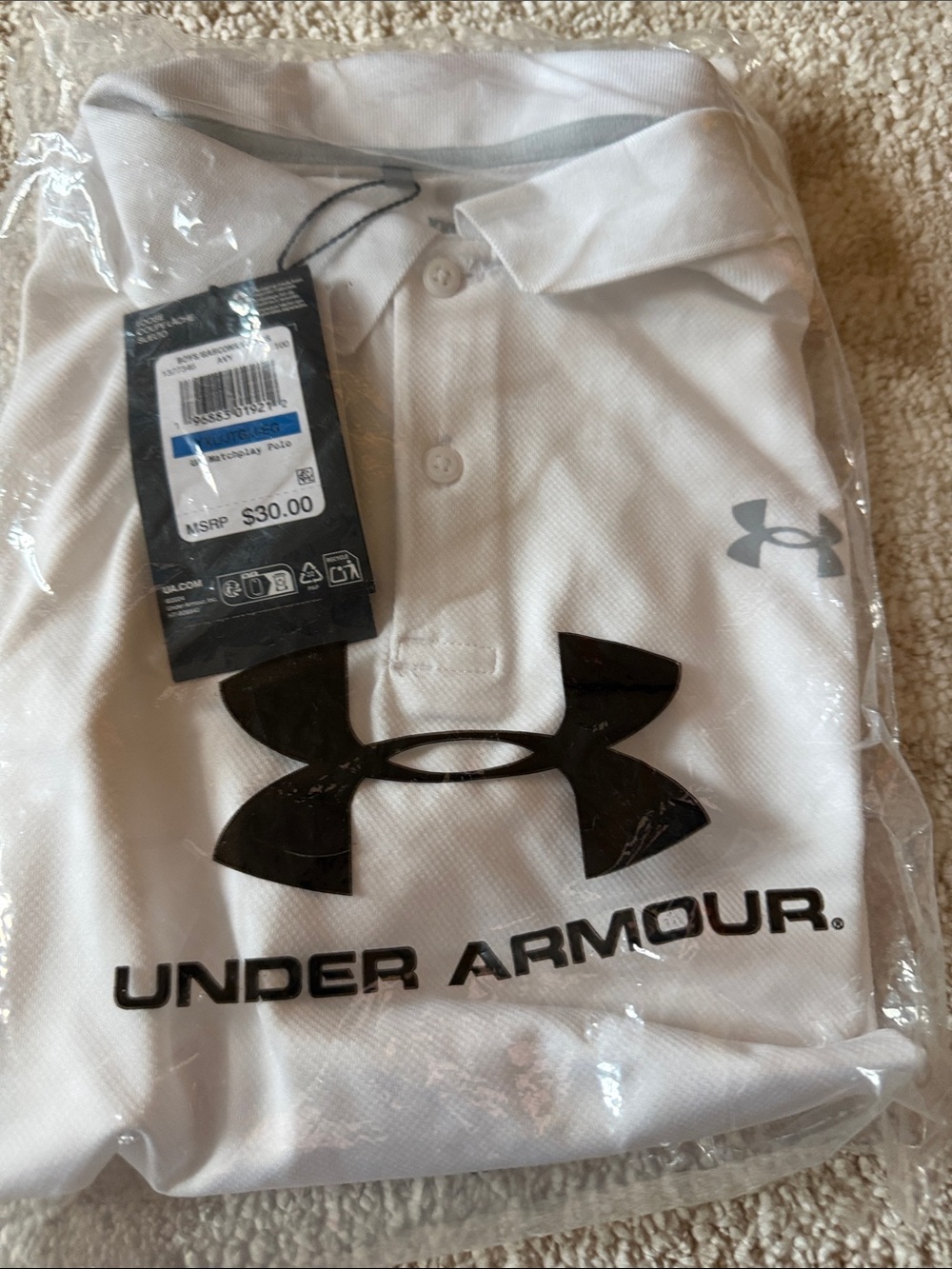 Under Armour White Polo